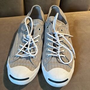 Converse Jack Purcell Low Textured Canvas Striped Sneakers Size 9